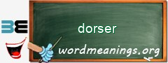 WordMeaning blackboard for dorser